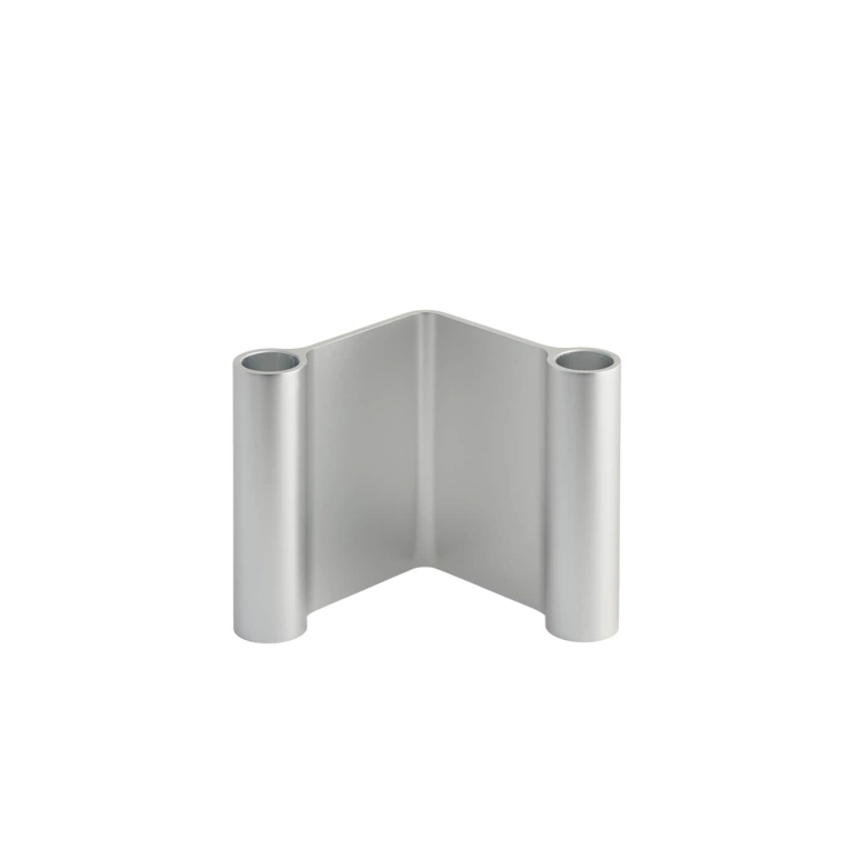 Candle Holder, Candlestick and Candle PAIR H 11 Aluminum MUUTO