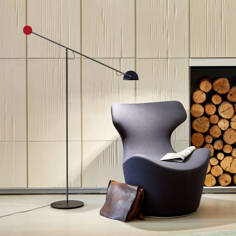 Lampadaire COPERNICA Blanc/Graphite Noir MARSET