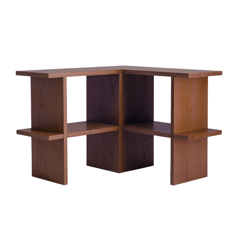 Etagère MARA étagère d'angle Iroko THE SOCIALITE FAMILY