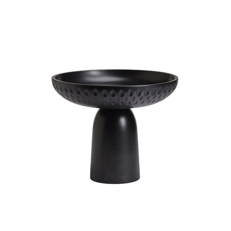 Centre de table & corbeille NERA bowl larges gouttes de pluie Érable noir ZANAT