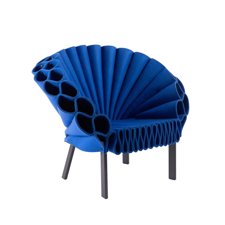 Fauteuil PEACOCK Bleu CAPPELLINI