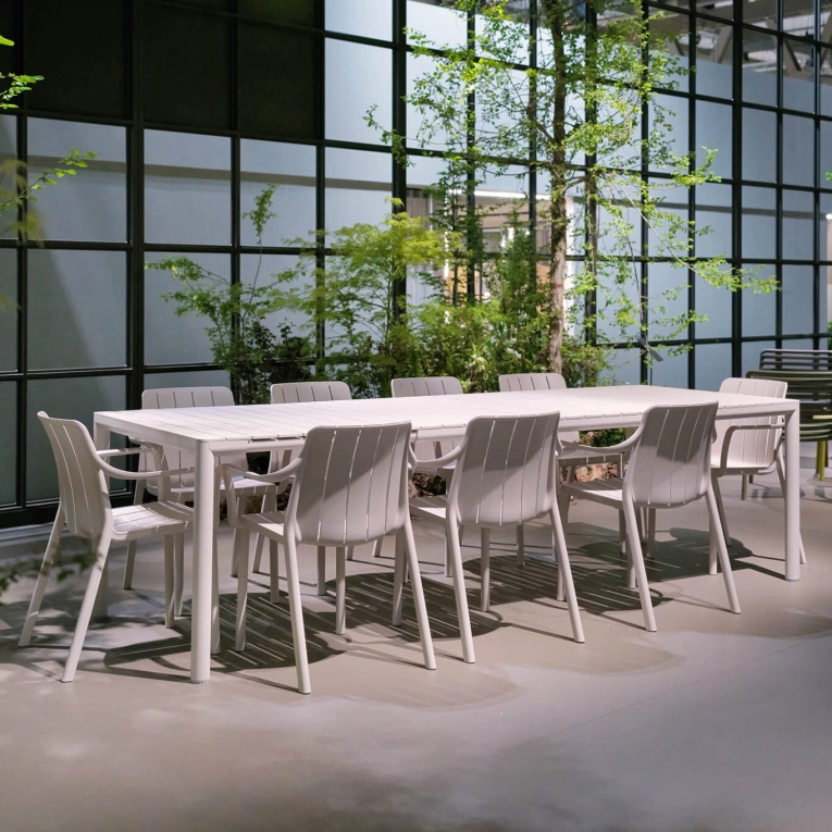 Outdoor Chair and Small Lounge Chair TIBERINA with armrests Corda NARDI