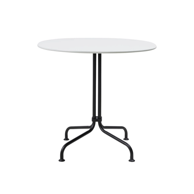 Table extérieure CARMEL BISTRO H 74 Blanc coquille GUBI