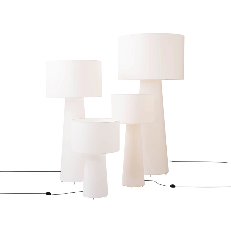 Lampadaire BIG SHADOW H160 Blanc CAPPELLINI