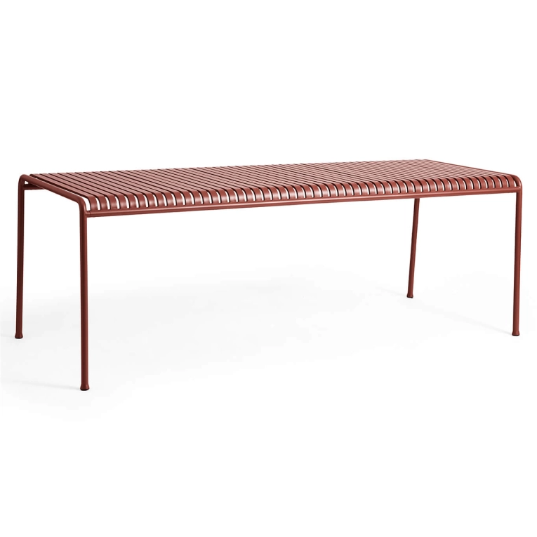 Table extérieure PALISSADE L 220 Rouge fer HAY
