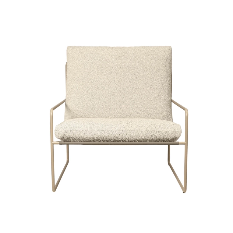 Fauteuil extérieur DESERT PURE BOUCLÉ Blanc cassé FERM LIVING