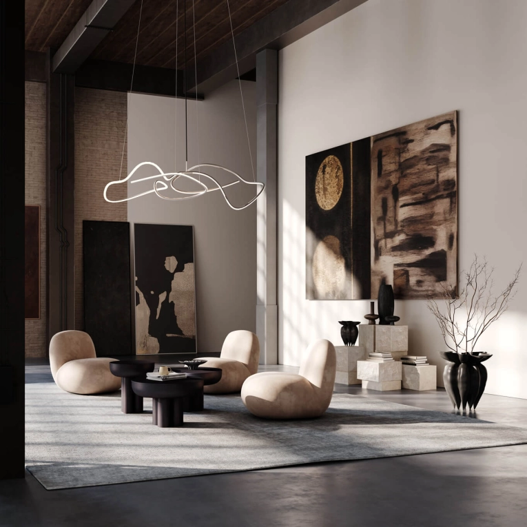 Suspension GHOST CHANDELIER MINI Chrome 101 COPENHAGEN