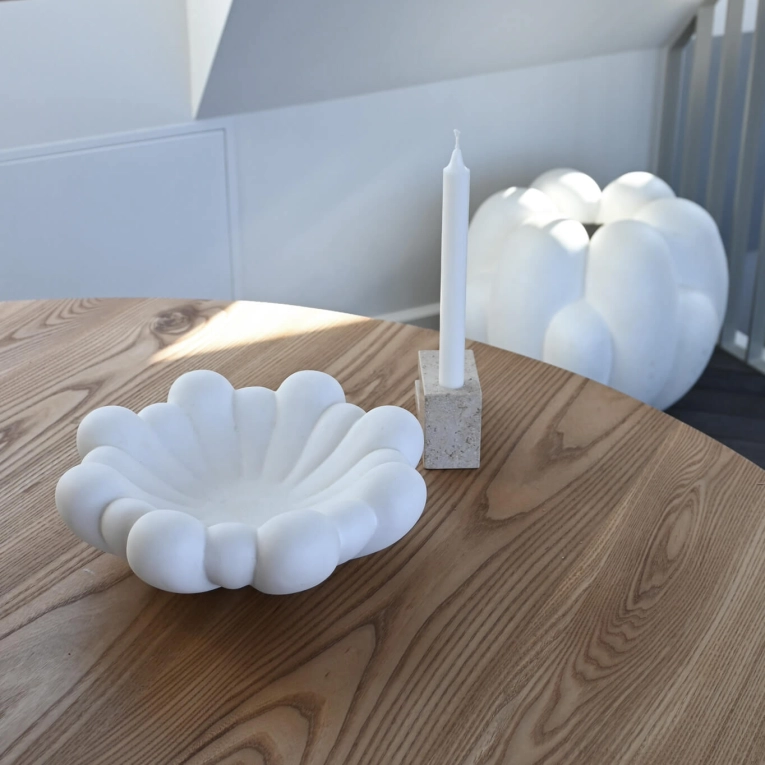 Centre de table & corbeille BLOOM TRAY medio Blanc os 101 COPENHAGEN