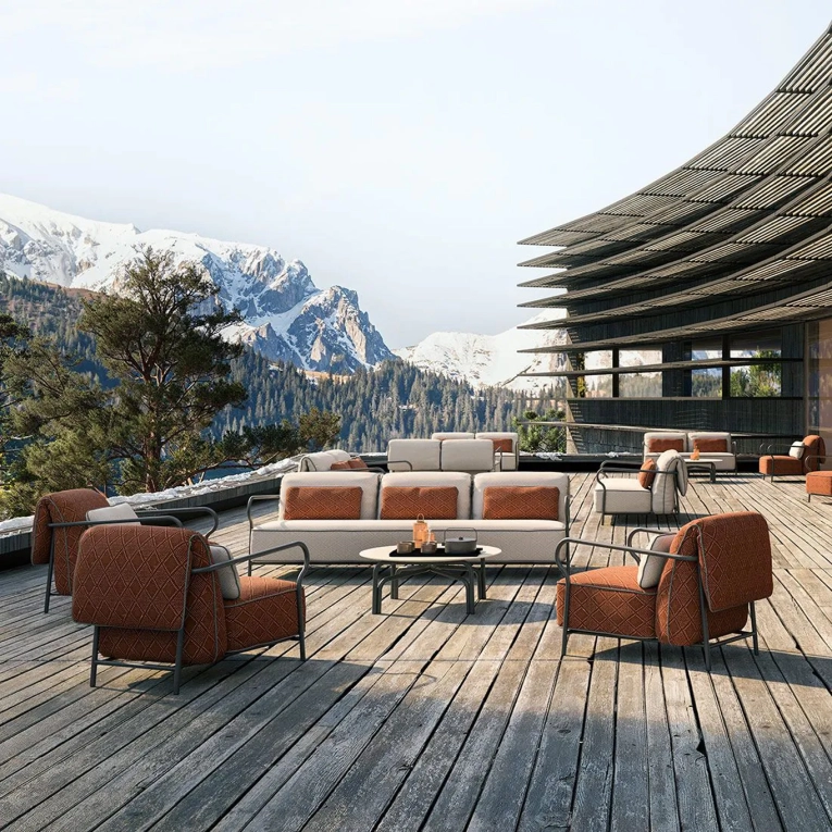 Table basse extérieure SALO Ø 90 Terre cuite UNOPIÙ