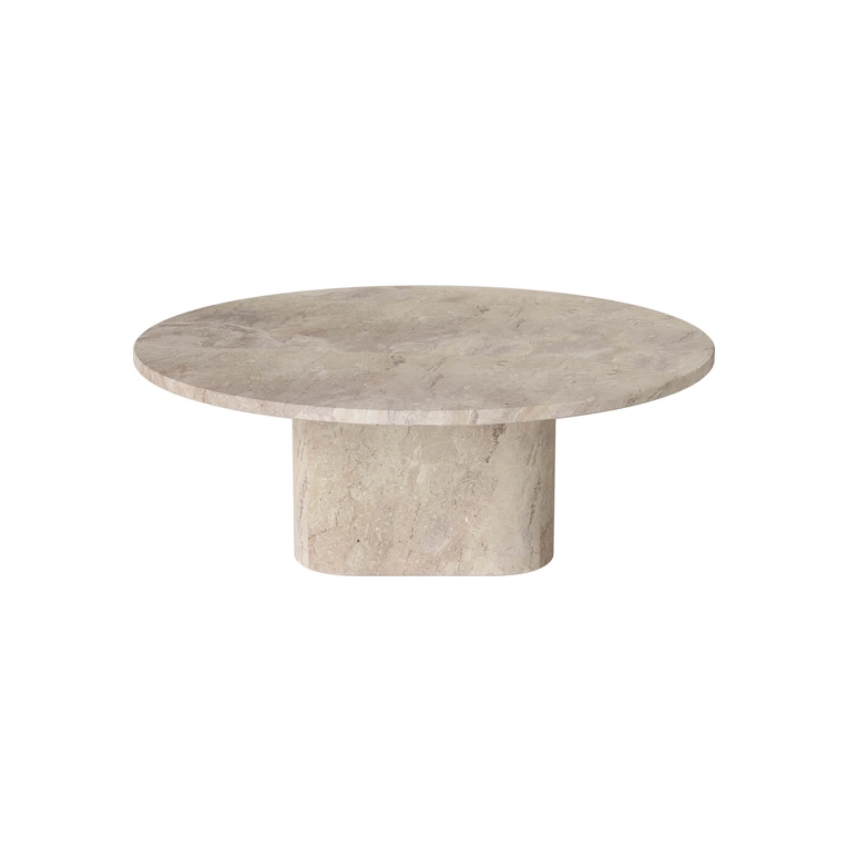 Coffee Table EIDA Ø 90 H 32 Beige Marble BOLIA