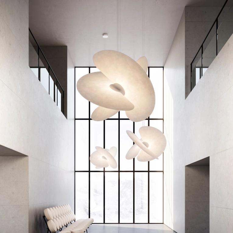 Suspension LEVANTE small Blanc mat LUCEPLAN