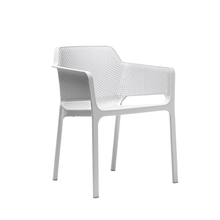 Outdoor Chair and Small Lounge Chair NET White NARDI