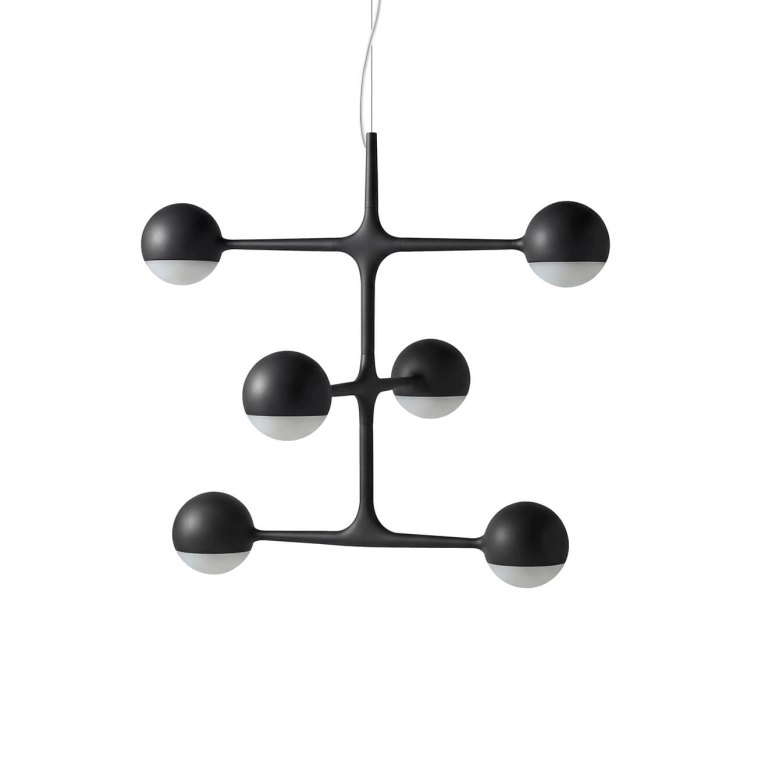 Pendant Light DOT PATTERN Black CASSINA