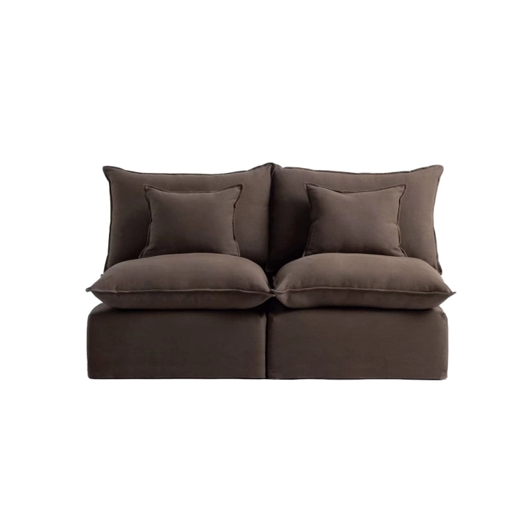 ANARELA modulable 2 places Lin Taupe KAVE HOME
