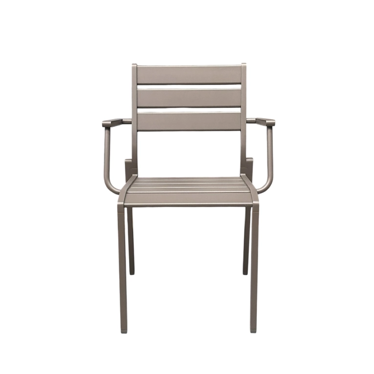 Outdoor Chair and Small Lounge Chair LATITUDE with armrests  Taupe KETTLER