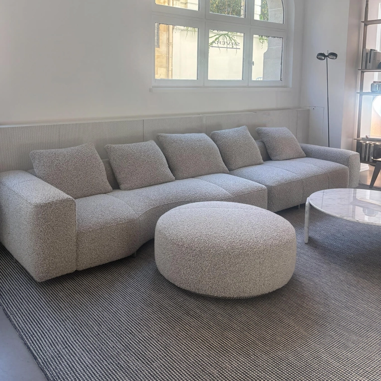 Canapé YVES avec pouf Orion Corda MINOTTI