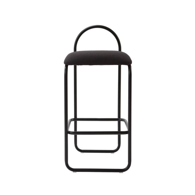 Bar Stool ANGUI H 65 Anthracite bouclé AYTM