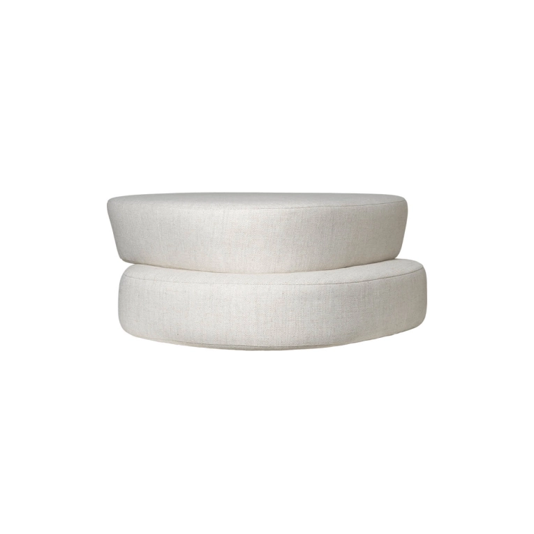 Pouf PLYO Ottoman Blanc Cassé FERM LIVING