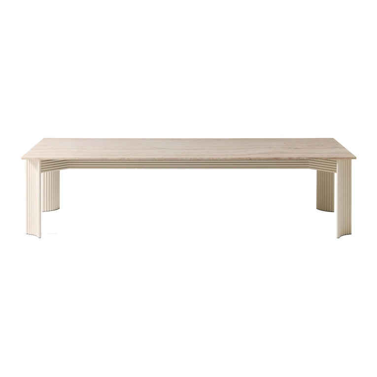 Outdoor Table VIDALENTA 240x120 Travertine/ Panna White CASSINA