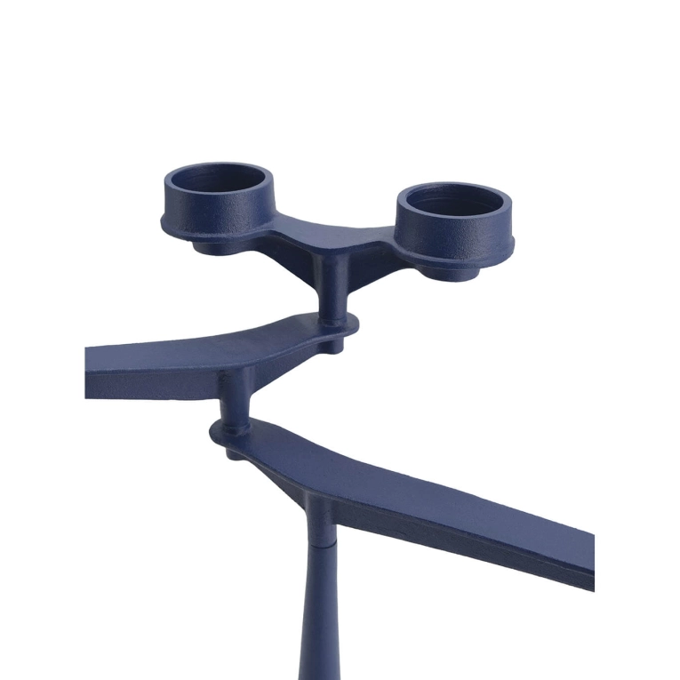 Candle Holder, Candlestick and Candle MINI SPIN Candelabra Blue TOM DIXON