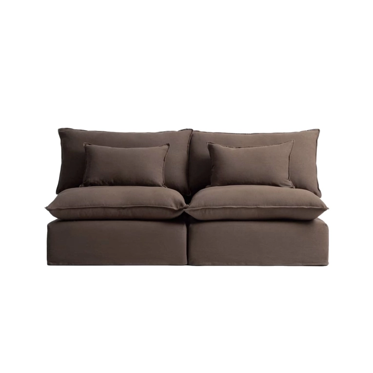 ANARELA modulable 3 places Lin Taupe KAVE HOME