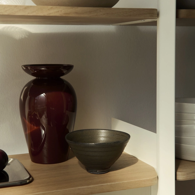 Vase MOMENTO JH47 Rouge brun AND TRADITION