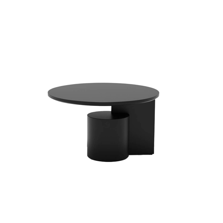 Table basse SENGU Marbre Marquina / Chêne Teinté Noir CASSINA
