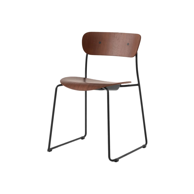 Chaise PAVILION AV51 Noyer AND TRADITION
