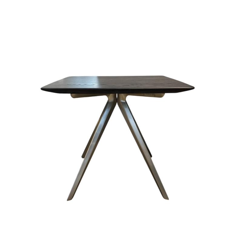 Side Table ZEFIRO Satin and Brown Tinted Ash finish FLEXFORM