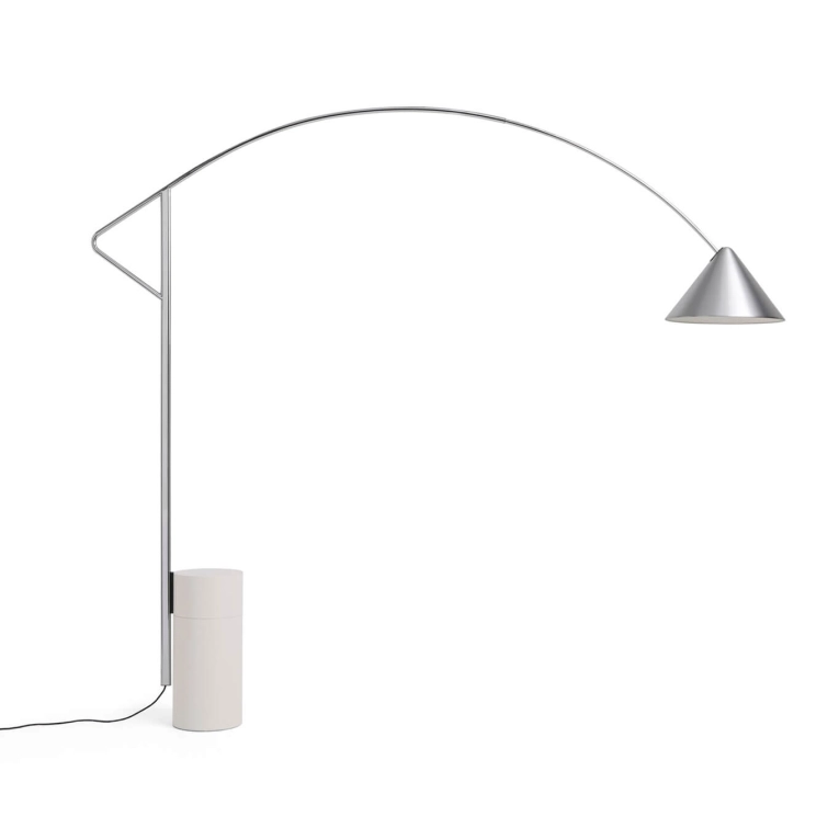 Lampadaire COMPASS FLOOR Aluminium Brossé HAY