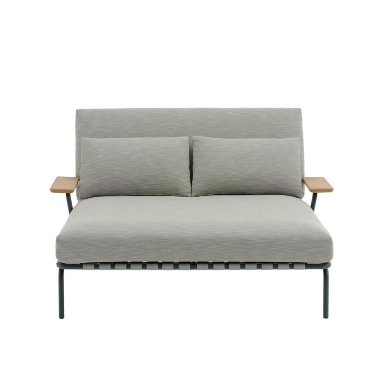 Canapé extérieur SETTLE Ribbed Weave 2/ vert foncé MUUTO