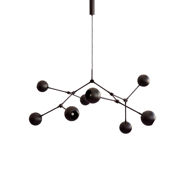 Suspension DROP CHANDELIER GLOBE Noir brûlé 101 COPENHAGEN