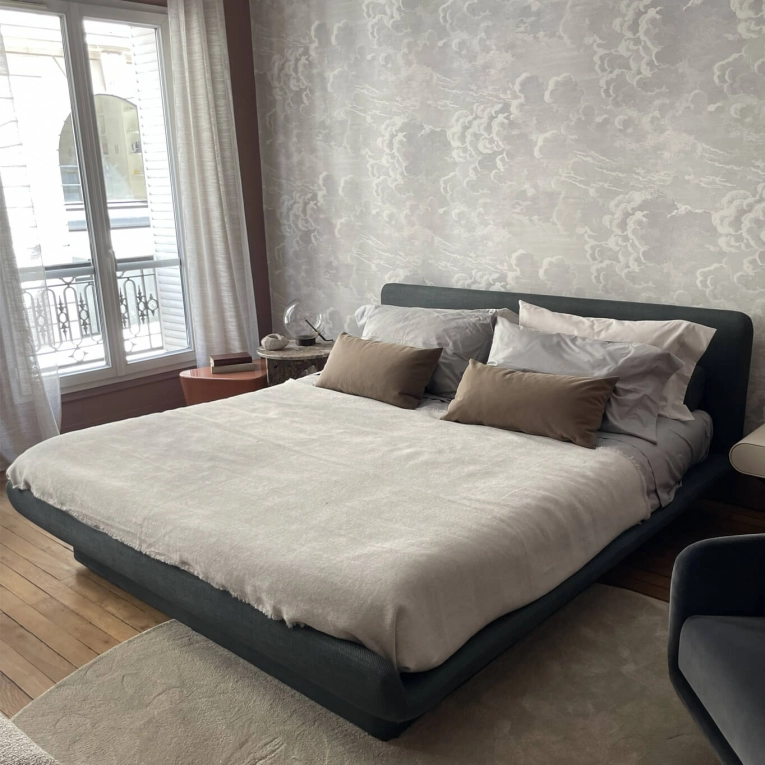 Lit LILAS Tissu Glow Écru 012 GALLOTTI & RADICE