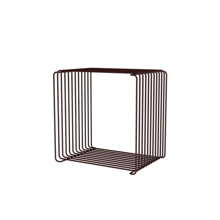 Shelving PANTON WIRE square Black-Red MONTANA