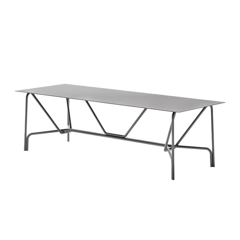 Table extérieure SALO L 279 Graphite UNOPIÙ