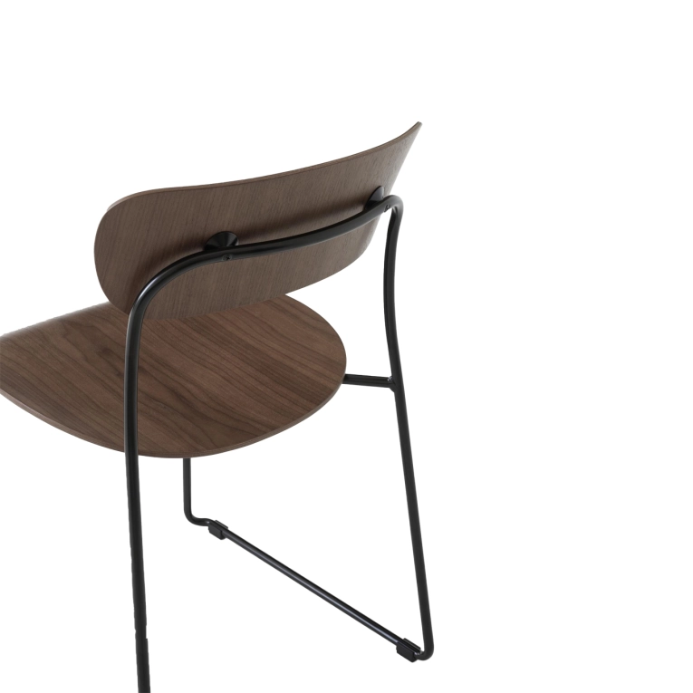 Chaise PAVILION AV51 Noyer AND TRADITION