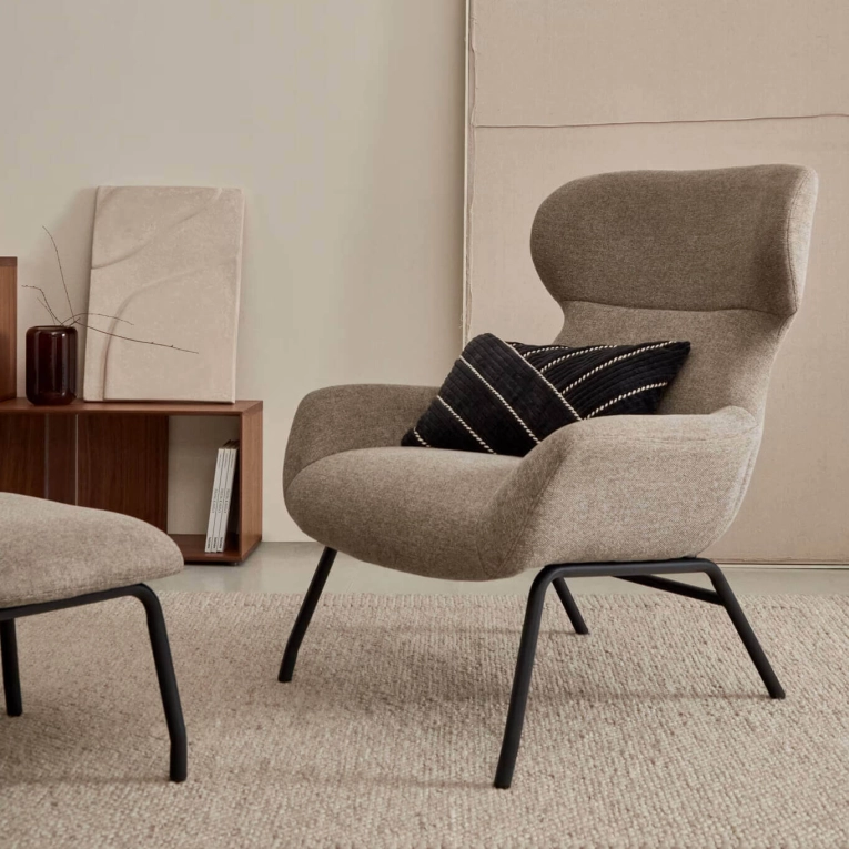 BELINA Chenille Marron Clair KAVE HOME