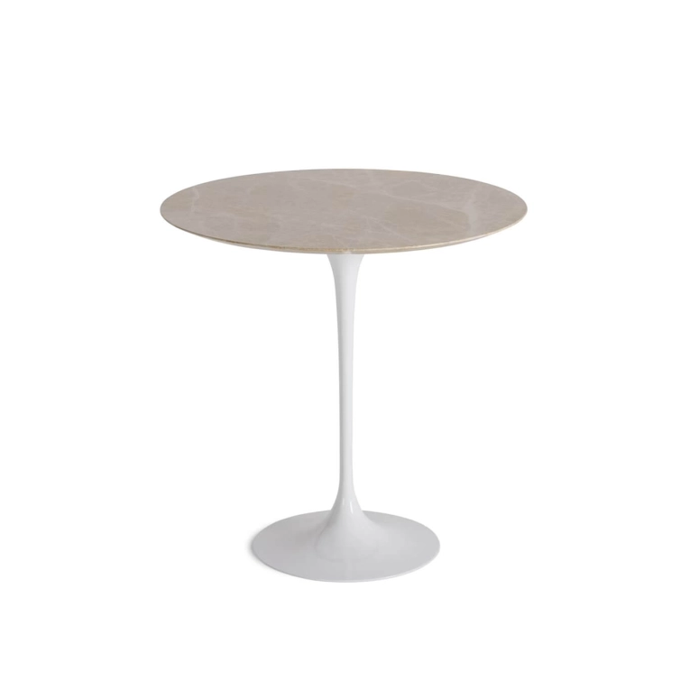 Table d'appoint guéridon SAARINEN Marbre Emperador Light brillant KNOLL