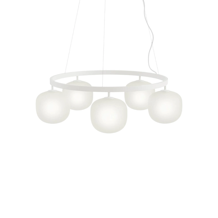 Pendant Light RIME CHANDELIER White MUUTO