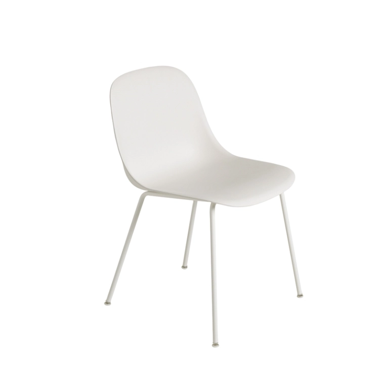 Chaise FIBER CHAIR 4 pieds acier Blanc MUUTO