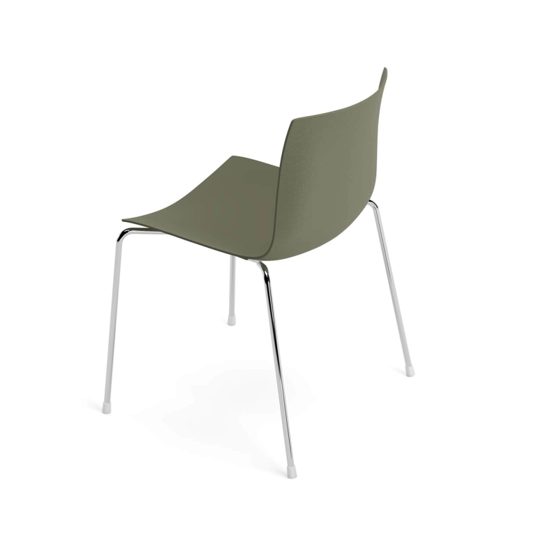 Chaise CATIFA RE 46 4 pieds Vert de lande ARPER