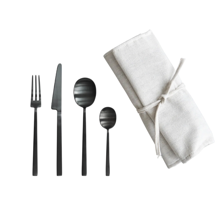 Couvert KOGEI 24 pièces Noir 101 COPENHAGEN