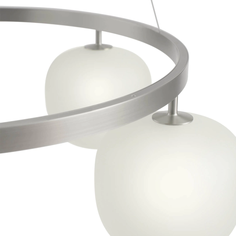 Pendant Light RIME CHANDELIER Aluminium grey MUUTO