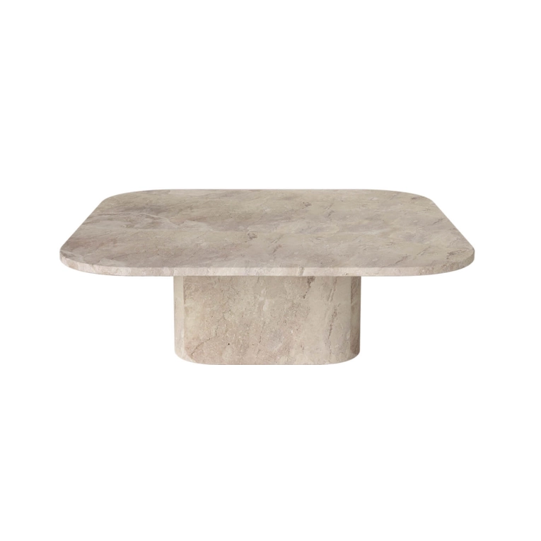 Coffee Table EIDA 100x100 H 32 Beige Marble BOLIA