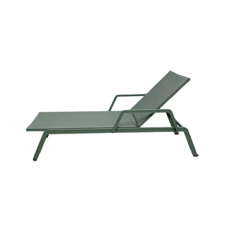 Outdoor Bench and Sunlounger LATITUDE Green with armrests KETTLER