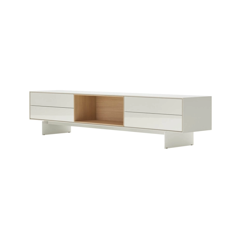 Meuble de rangement OTTO L 259 Blanc brillant MDF