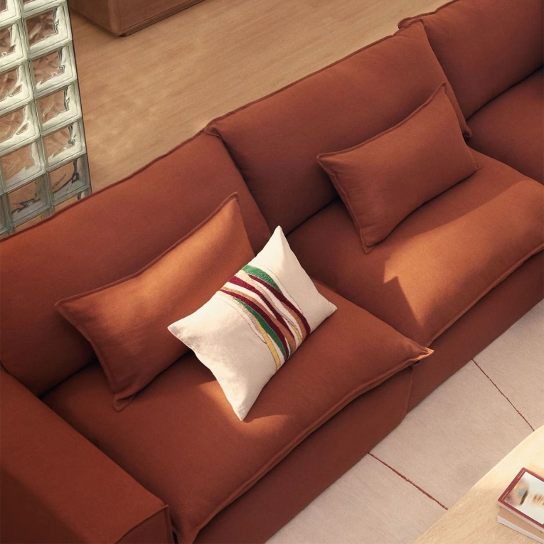 ANARELA 5 places Lin Terracotta KAVE HOME