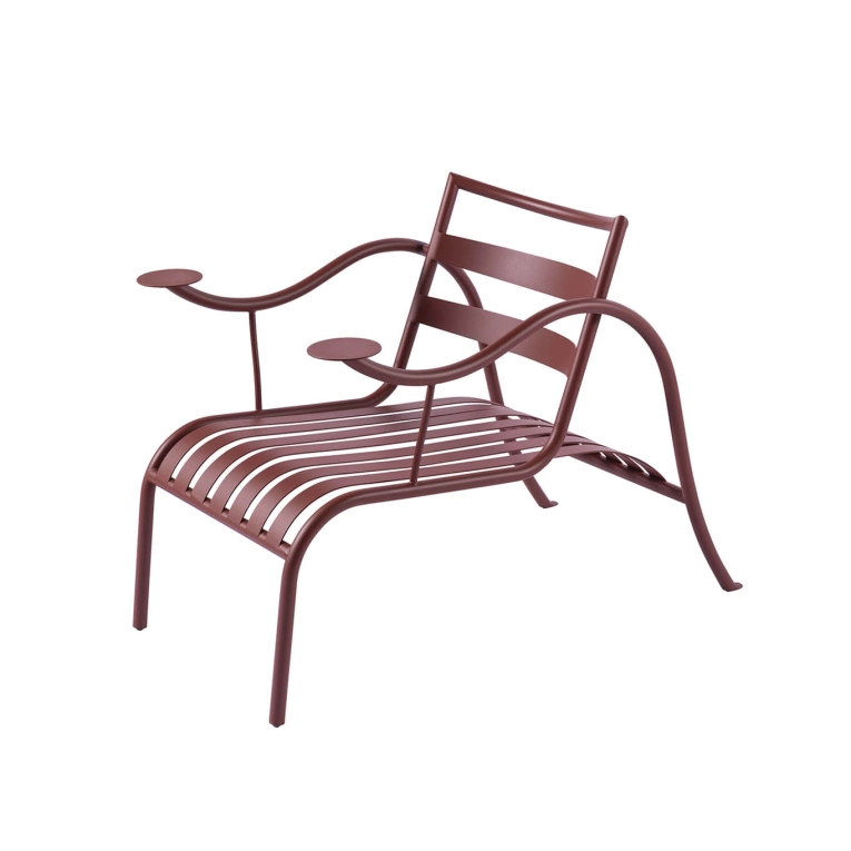 Easy chair THINKING MAN'S CHAIR Oxyde red CAPPELLINI