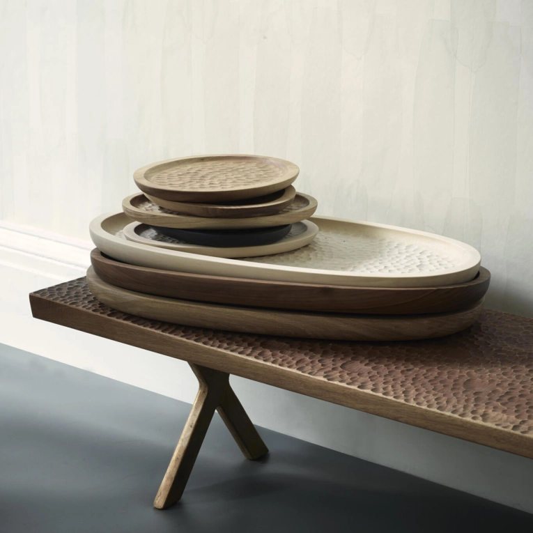 Tray, Dish TOUCH small Maple black ZANAT