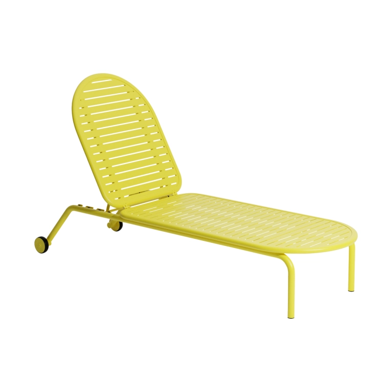 Outdoor Bench and Sunlounger WEEK-END Sunbed Yellow PETITE FRITURE